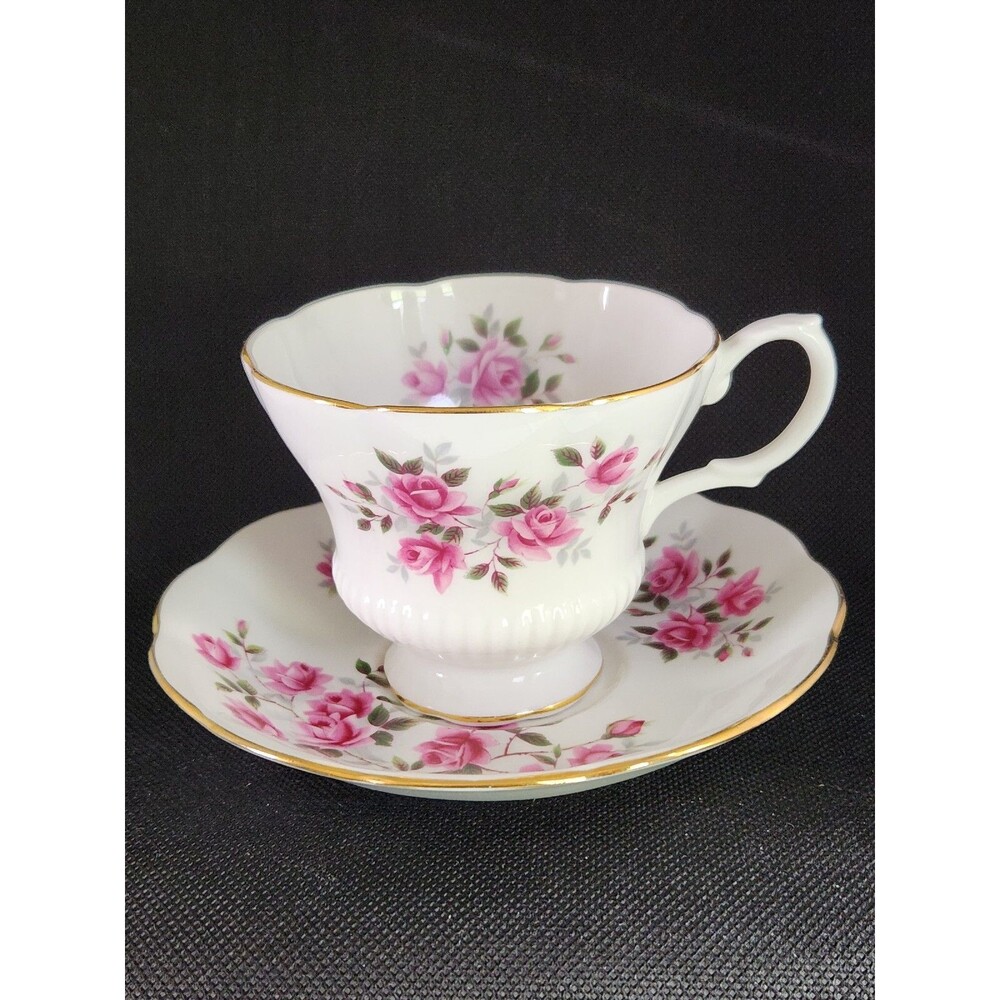Vintage Royal Albert China Pattern Pink Roses Good condition with one small flaw